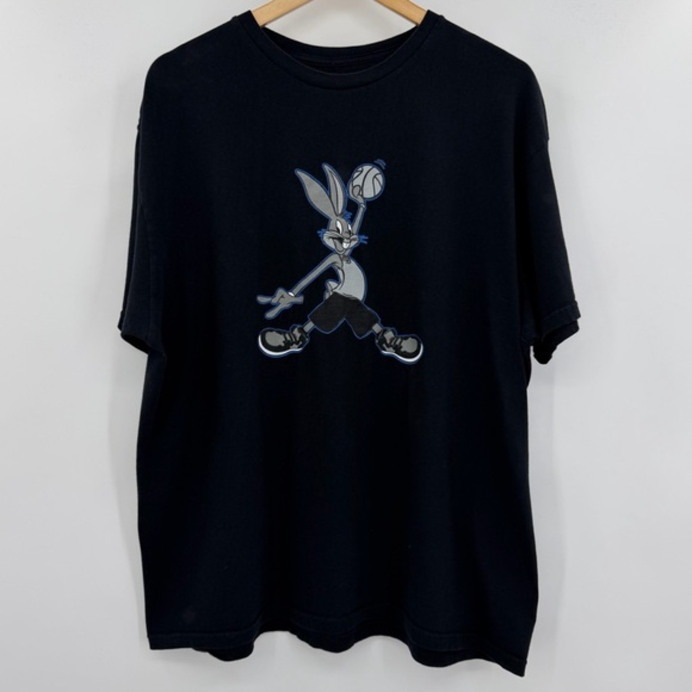Ecko Unlimited Vintage Black Basketball Bugs Bunny Graphic‎ Tee Size XL